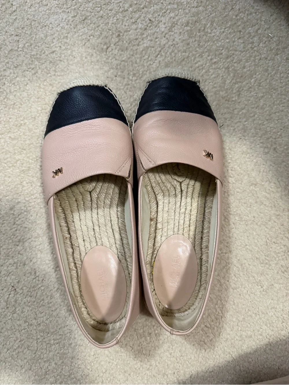 MICHAEL Michael Kors Kendrick Colorblock Leather Espadrille Flats Sz 8.5